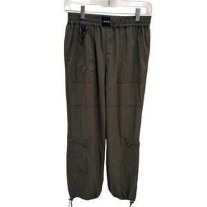 Stance Women’s Cargo Utility Pants Army Green Size S Gorpcore Minimalist Baggy